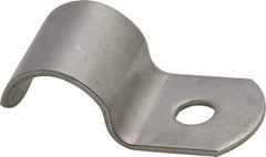 Empire - 3/8" Pipe, Grade 304 Stainless Steel," Pipe or Conduit Strap - 1 Mounting Hole - Exact Industrial Supply