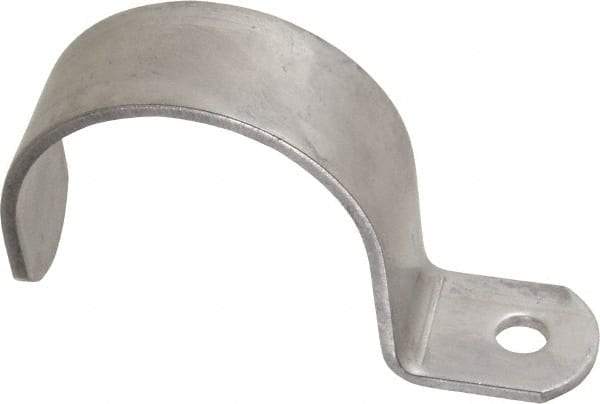 Empire - 2" Pipe, Grade 304 Stainless Steel," Pipe or Conduit Strap - 1 Mounting Hole - Exact Industrial Supply