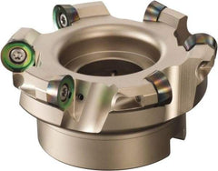 Sumitomo - 2-1/2" Cut Diam, 1/4" Max Depth, 1" Arbor Hole, 4 Inserts, QP.T 4312 Insert Style, Indexable Copy Face Mill - WRCX Cutter Style, 1-3/4 High, Series WaveMill - Exact Industrial Supply