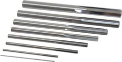 Value Collection - 1/32" to 1/4", Chucking Reamer Set - Straight Flute, Right Hand Cut, 8 Pieces - Exact Industrial Supply