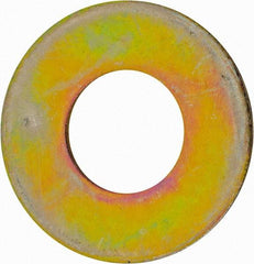 Value Collection - 1-3/8" Screw, Grade 8 Alloy Steel USS Flat Washer - 1.493" ID x 2.78" OD, 0.213" Thick, Zinc Yellow Dichromate Finish - Exact Industrial Supply