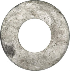 Value Collection - 1-1/4" Screw, Grade 2 Steel USS Flat Washer - 1.368" ID x 3.03" OD, 0.192" Thick, Galvanized Finish - Exact Industrial Supply