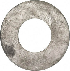 Value Collection - 1-1/2" Screw, Grade 2 Steel USS Flat Washer - 1.615" ID x 3.545" OD, 0.213" Thick, Galvanized Finish - Exact Industrial Supply