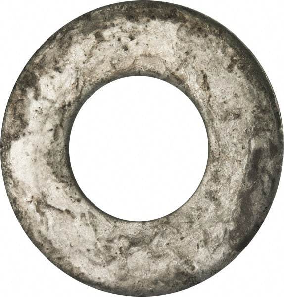 Value Collection - 2" Screw, Grade 2 Steel USS Flat Washer - 2.115" ID x 4.545" OD, 0.213" Thick, Galvanized Finish - Exact Industrial Supply