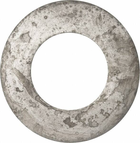 Value Collection - 2-1/2" Screw, Grade 2 Steel USS Flat Washer - 2.615" ID x 5.045" OD, 0.28" Thick, Galvanized Finish - Exact Industrial Supply