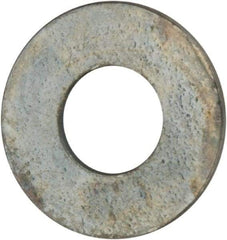 Value Collection - #3 Screw, Grade 2 Steel SAE Flat Washer - 7/64" ID x 1/4" OD, 0.035" Thick, Zinc-Plated Finish - Exact Industrial Supply