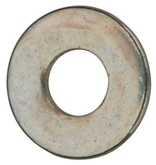 Value Collection - #2 Screw, Grade 2 Steel SAE Flat Washer - 3/32" ID x 7/32" OD, 0.021" Thick, Zinc-Plated Finish - Exact Industrial Supply