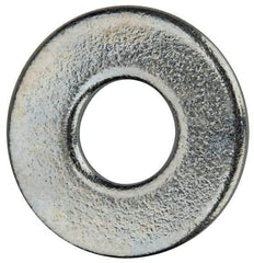 Value Collection - #6 Screw, Grade 2 Steel SAE Flat Washer - 5/32" ID x 3/8" OD, 0.065" Thick, Zinc-Plated Finish - Exact Industrial Supply