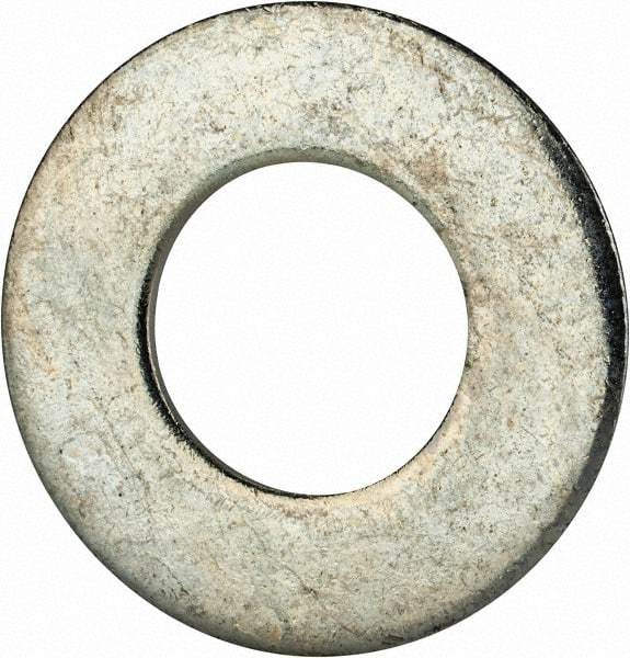 Value Collection - 5/8" Screw, Grade 2 Steel SAE Flat Washer - 21/32" ID x 1-5/16" OD, 0.121" Thick, Zinc-Plated Finish - Exact Industrial Supply
