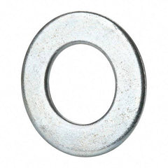 Value Collection - 1-3/8" Screw, Grade 2 Steel SAE Flat Washer - 1-7/16" ID x 2-3/4" OD, 0.213" Thick, Zinc-Plated Finish - Exact Industrial Supply