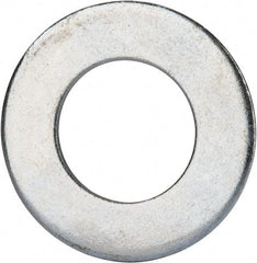 Value Collection - 1-1/2" Screw, Grade 2 Steel SAE Flat Washer - 1-9/16" ID x 3" OD, 0.16" Thick, Zinc-Plated Finish - Exact Industrial Supply