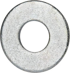 Value Collection - 9/16" Screw, Grade 2 Steel USS Flat Washer - 0.62" ID x 1.499" OD, 0.132" Thick, Zinc-Plated Finish - Exact Industrial Supply