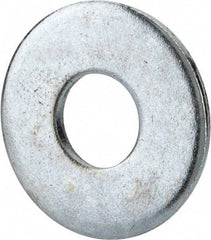 Value Collection - 5/8" Screw, Grade 2 Steel USS Flat Washer - 0.681" ID x 1.78" OD, 0.16" Thick, Zinc-Plated Finish - Exact Industrial Supply