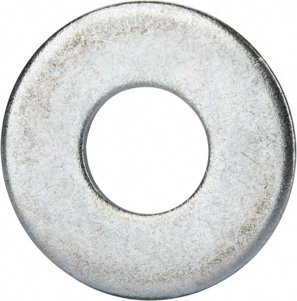 Value Collection - 7/8" Screw, Grade 2 Steel USS Flat Washer - 0.931" ID x 2.28" OD, 0.192" Thick, Zinc-Plated Finish - Exact Industrial Supply