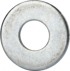 Value Collection - 7/8" Screw, Grade 2 Steel USS Flat Washer - 0.931" ID x 2.28" OD, 0.192" Thick, Zinc-Plated Finish - Exact Industrial Supply