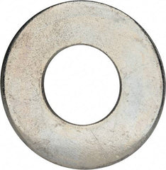 Value Collection - 1-1/2" Screw, Grade 2 Steel USS Flat Washer - 1.615" ID x 3.545" OD, 0.213" Thick, Zinc-Plated Finish - Exact Industrial Supply