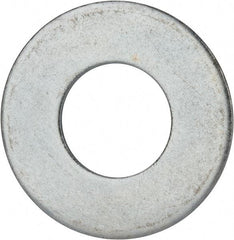 Value Collection - 1-3/4" Screw, Grade 2 Steel USS Flat Washer - 1.865" ID x 4.045" OD, 0.213" Thick, Zinc-Plated Finish - Exact Industrial Supply