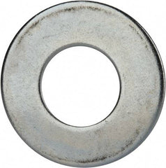 Value Collection - 2" Screw, Grade 2 Steel USS Flat Washer - 2.115" ID x 4.545" OD, 0.213" Thick, Zinc-Plated Finish - Exact Industrial Supply