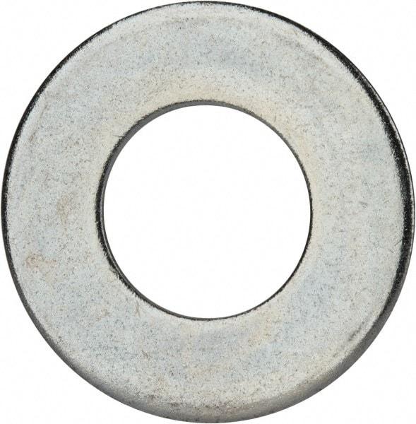 Value Collection - 2-1/4" Screw, Grade 2 Steel USS Flat Washer - 2.365" ID x 4.795" OD, 0.248" Thick, Zinc-Plated Finish - Exact Industrial Supply