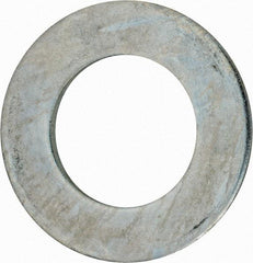 Value Collection - 3" Screw, Grade 2 Steel USS Flat Washer - 3.115" ID x 5.565" OD, 0.327" Thick, Zinc-Plated Finish - Exact Industrial Supply