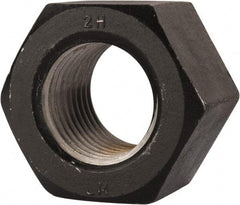 Value Collection - 2-1/2 - 4 UNC Steel Right Hand Heavy Hex Nut - 3-7/8" Across Flats, 2-29/64" High, Uncoated, 2B Class of Fit - Exact Industrial Supply