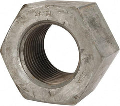 Value Collection - 3-4 UNC Steel Right Hand Heavy Hex Nut - 4-5/8" Across Flats, 2-61/64" High, Hot Dipped Galvanized Finish - Exact Industrial Supply