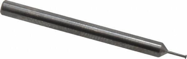 Scientific Cutting Tools - 72 to 90 TPI, Internal/External Single Profile Thread Mill - #0" Noml Diam, 0.04" Cut Diam, 1/8" Shank Diam, 2 Flute, 0.022" Neck Diam, 1/8" Neck Length, 1-1/2" OAL, Bright Finish - Exact Industrial Supply