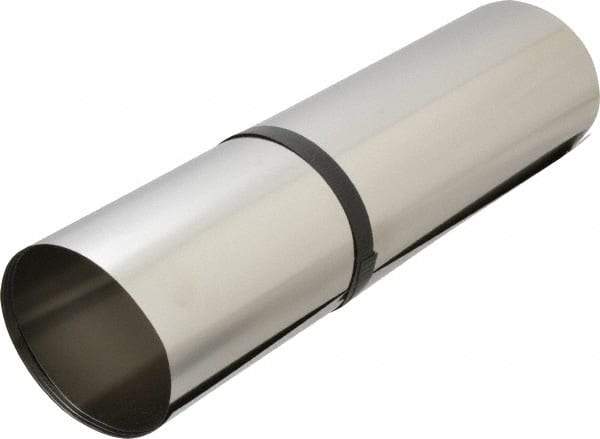 Made in USA - 1 Piece, 50 Inch Long x 12 Inch Wide x 0.002 Inch Thick, Roll Shim Stock - Stainless Steel - Exact Industrial Supply