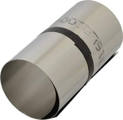 Made in USA - 1 Piece, 50 Inch Long x 6 Inch Wide x 0.004 Inch Thick, Roll Shim Stock - Stainless Steel - Exact Industrial Supply