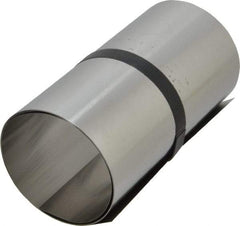 Made in USA - 1 Piece, 50 Inch Long x 6 Inch Wide x 0.005 Inch Thick, Roll Shim Stock - Stainless Steel - Exact Industrial Supply