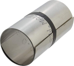 Made in USA - 1 Piece, 100 Inch Long x 6 Inch Wide x 0.007 Inch Thick, Roll Shim Stock - Stainless Steel - Exact Industrial Supply