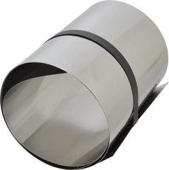 Made in USA - 1 Piece, 50 Inch Long x 6 Inch Wide x 0.01 Inch Thick, Roll Shim Stock - Stainless Steel - Exact Industrial Supply