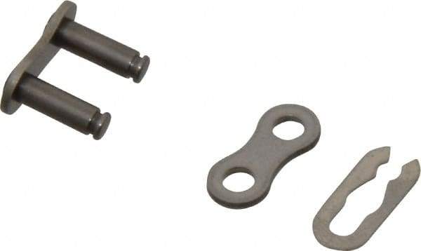 Browning - 3/8" Pitch, ANSI 35, Roller Chain Connecting Link - For Use with Single Strand Chain - Exact Industrial Supply