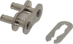Browning - 1/2" Pitch, ANSI 40, Roller Chain Connecting Link - For Use with Single Strand Chain - Exact Industrial Supply