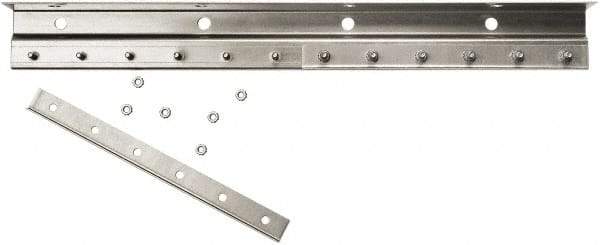 Steiner - 8' Long Galvanized Steel Dock Strip Door Mounting Hardware - Use with Strip Door - Exact Industrial Supply