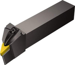 Sandvik Coromant - DVJNR/L, Left Hand Cut, -3° Lead Angle, 40mm Shank Height x 40mm Shank Width, Negative Rake Indexable Turning Toolholder - 250mm OAL, VNMG 16 04 08, VNMG 332 Insert Compatibility, Series T-Max P - Exact Industrial Supply