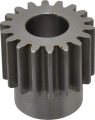 Browning - 12 Pitch, 1-1/2" Pitch Diam, 1.66" OD, 18 Tooth Spur Gear - 1" Face Width, 3/4" Bore Diam, 1-1/4" Hub Diam, 20° Pressure Angle, Steel - Exact Industrial Supply