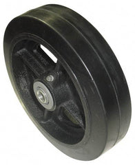 Value Collection - 16 Inch Diameter x 3 Inch Wide, Rubber Caster Wheel - 2,000 Lb. Capacity, 3 Inch Hub Length, 1 Inch Axle Diameter, Roller Bearing - Exact Industrial Supply