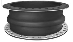 Mercer Rubber - 10" Pipe, Neoprene Single Arch Pipe Expansion Joint - 8" Long, 5/8" Extension, 1" Compression, 250 Max psi, Flanged - Exact Industrial Supply