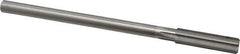 Made in USA - 15/32" High Speed Steel 6 Flute Chucking Reamer - Straight Flute, 0.373" Straight Shank, 1-3/4" Flute Length, 7" OAL - Exact Industrial Supply