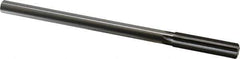 Made in USA - 12.5mm High Speed Steel 6 Flute Chucking Reamer - Straight Flute, 0.4355" Straight Shank, 2" Flute Length, 8" OAL - Exact Industrial Supply