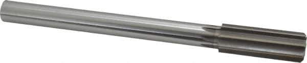 Made in USA - 24mm High Speed Steel 8 Flute Chucking Reamer - Straight Flute, 3/4" Straight Shank, 2-5/8" Flute Length, 10" OAL - Exact Industrial Supply