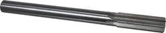 Made in USA - 25mm High Speed Steel 8 Flute Chucking Reamer - Straight Flute, 7/8" Straight Shank, 2-3/4" Flute Length, 10-1/2" OAL - Exact Industrial Supply