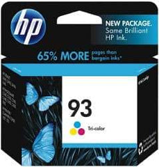Hewlett-Packard - Cyan, Magenta & Yellow Ink Cartridge - Use with HP Deskjet D4145, D4155, D4160, 5440, Photosmart C3140, C3150, C3180, Printer, Scanner, Copier 1507, 1510 - Exact Industrial Supply