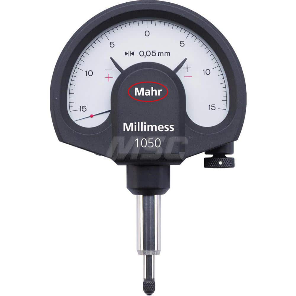 Mahr - Dial Comparator Gages; Dial Graduation (Decimal Inch): 0.001000 ; Dial Graduation (mm): 0.0500 ; Dial Graduation (micro m): 0.05 ; Accuracy (micro m): 35 (Ge); 40 (Gges); 24 (Gt) ; Accuracy (Decimal Inch): 0.0001 ; Maximum Measurement (Decimal Inc - Exact Industrial Supply