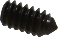 Value Collection - #10-24 UNC, 3/8" OAL, Cone Point Set Screw - Grade 8 Alloy Steel, 3/32" Key - Exact Industrial Supply