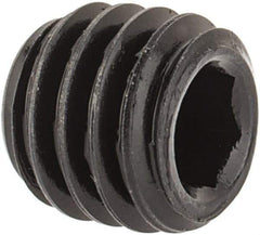 Value Collection - #10-32 UNF, 3/16" OAL, Oval Point Set Screw - Grade 8 Alloy Steel, 3/32" Key - Exact Industrial Supply