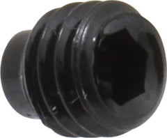 Value Collection - #10-32 UNF, 3/16" OAL, Half Dog Point Set Screw - Grade 8 Alloy Steel, 3/32" Key - Exact Industrial Supply