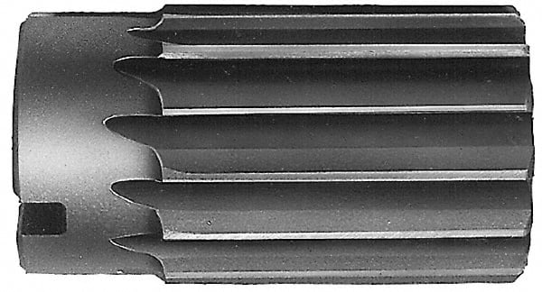 Interstate - 4" Reamer Diam, Straight Flute Shell Reamer - Exact Industrial Supply