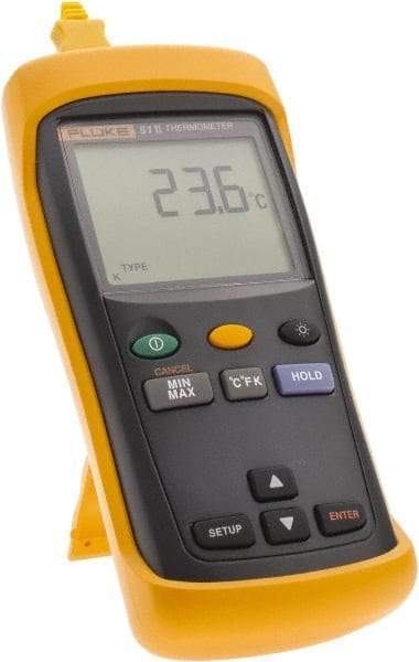 Fluke - -210 to 1,600°F Industrial Thermometer - Digital Display - Exact Industrial Supply